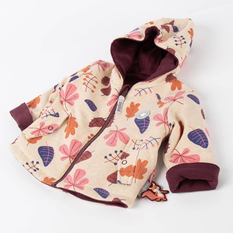 Sigikid Baby Wendejacke dunkelrot/bunter Herbstprint Bis zu 50% Rabatt