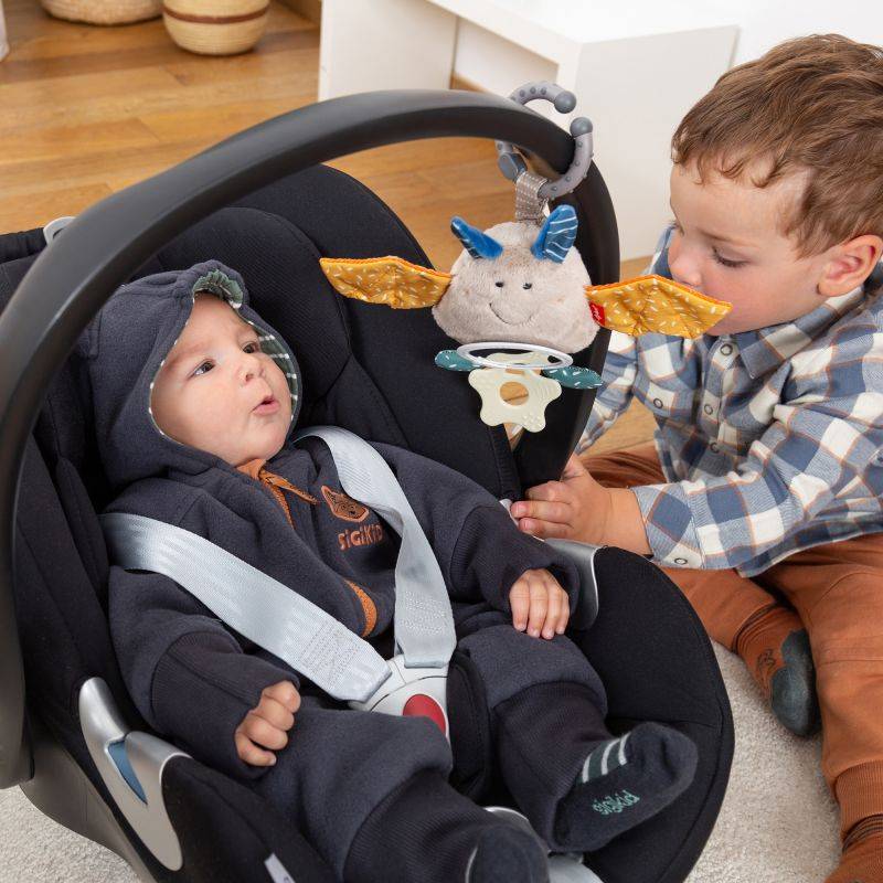 Sigikid Baby Fleeceoverall mit Bären Motiv, dunkelgrau Vierteljährliche Förderung