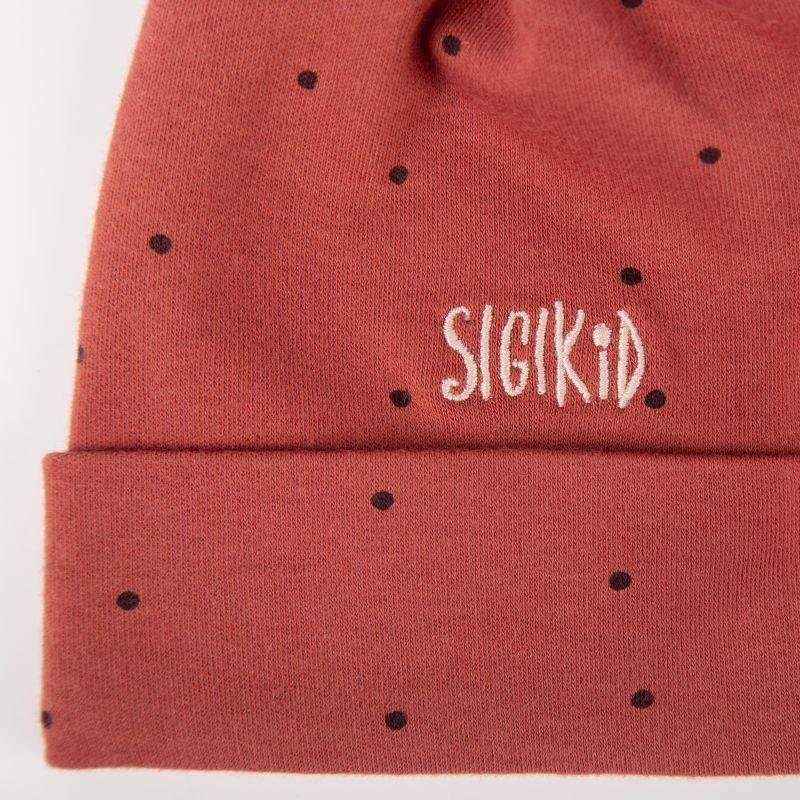 Sigikid Baby Pünktchen Mütze, rotbraun Riesige Rabatte