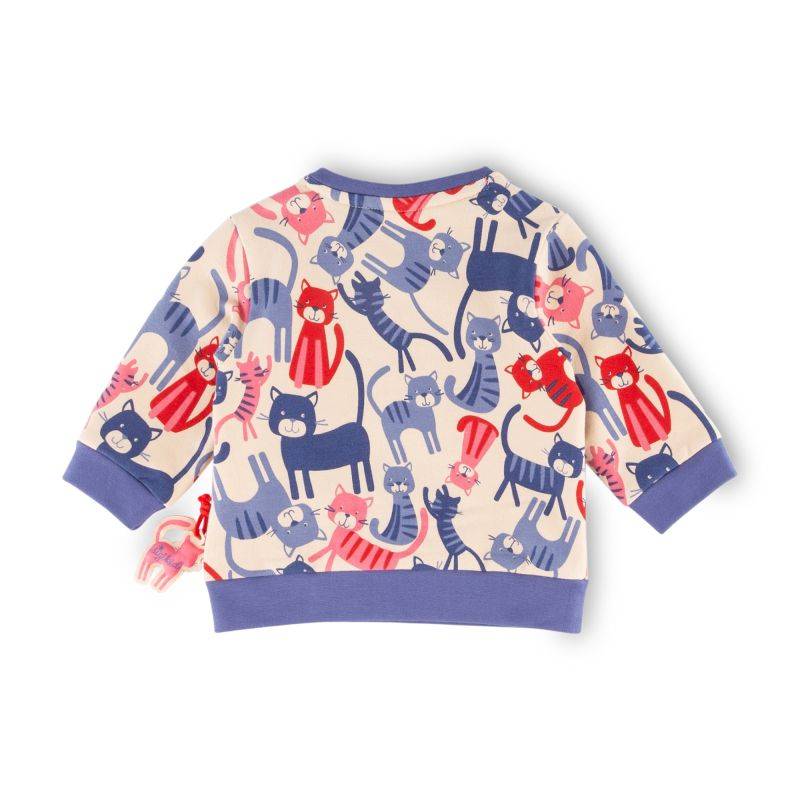Sigikid Baby Sweatshirt mit Katzen-Print Kostenloser Versand international