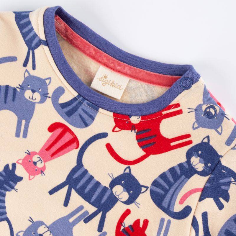Sigikid Baby Sweatshirt mit Katzen-Print Kostenloser Versand international