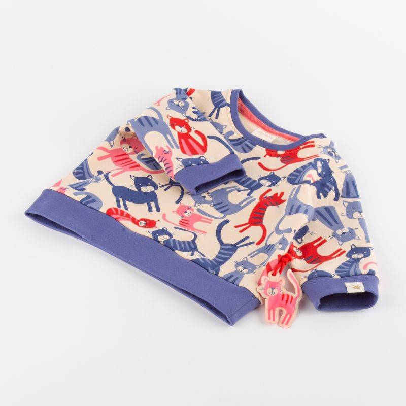 Sigikid Baby Sweatshirt mit Katzen-Print Kostenloser Versand international