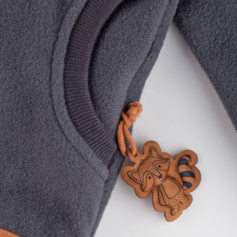Sigikid Kinder Fleecejacke Forest Adventure, dunkelgrau Begrenzt auf 3 Tage