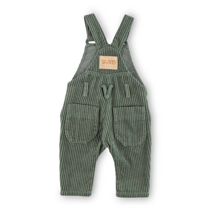 Sigikid Baby Cord Latzhose, grün Online