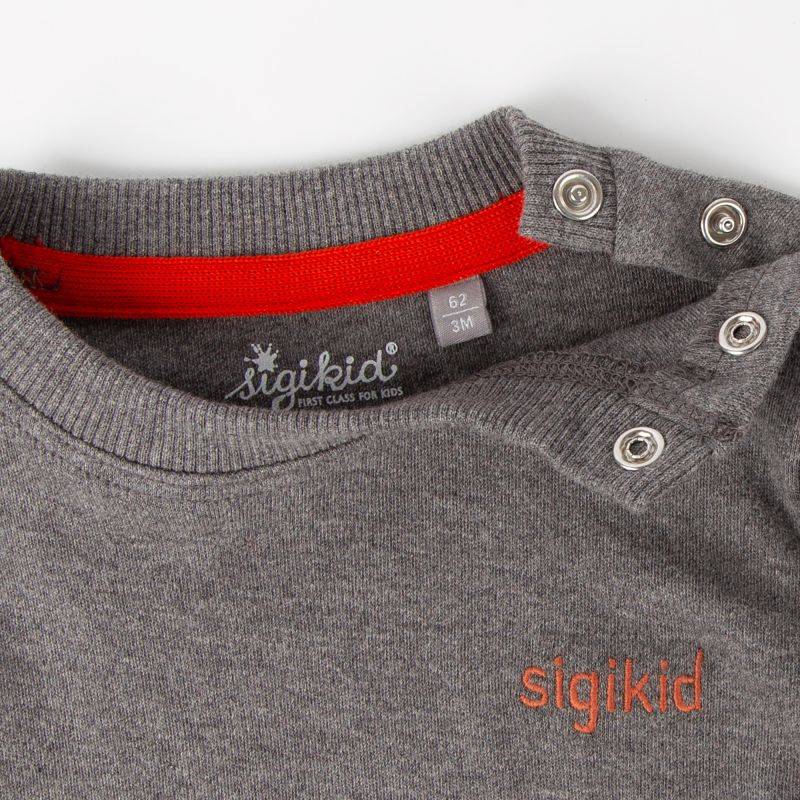 Sigikid Baby Langarmshirt mit Eisbär Motiv, graumeliert Hotsell