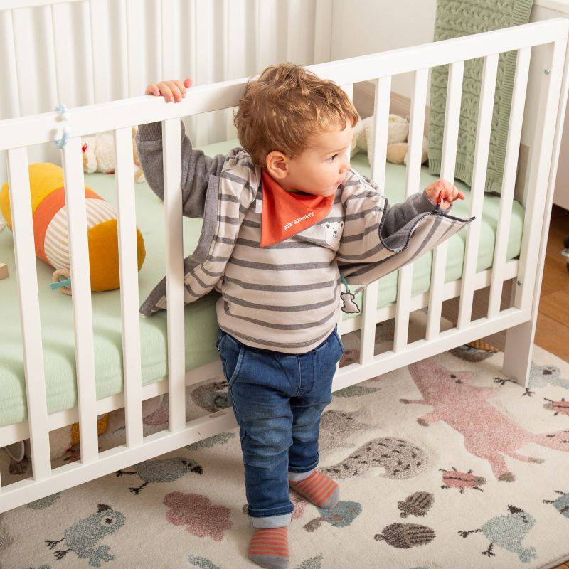 Sigikid Baby Fleecejacke Eisbär, grau Schlussverkauf