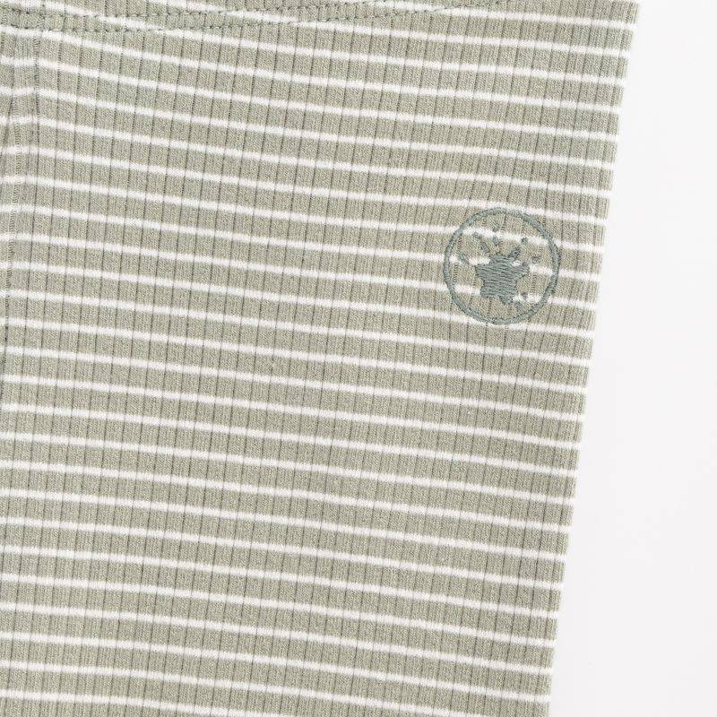 Sigikid Kinder Leggings, grün-weiß geringelt Fabrikpreis