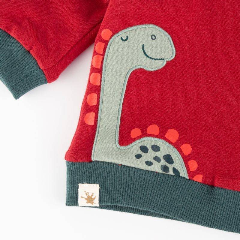 Sigikid Baby Wendeshirt Dino, rot oder grün-weiß gestreift Versandkostenfrei