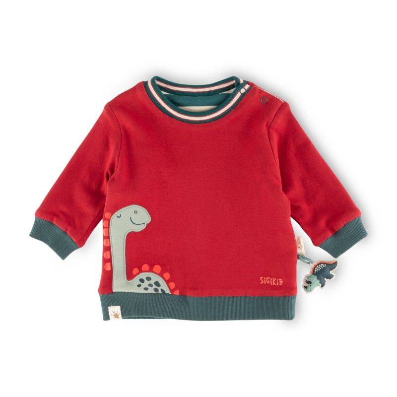 Sigikid Baby Wendeshirt Dino, rot oder grün-weiß gestreift Versandkostenfrei