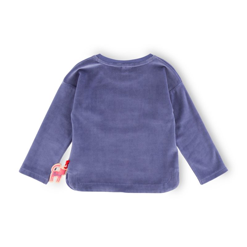 Sigikid Kinder Nicki Langarmshirt mit Katzen Motiv, blau Großer Ausverkauf