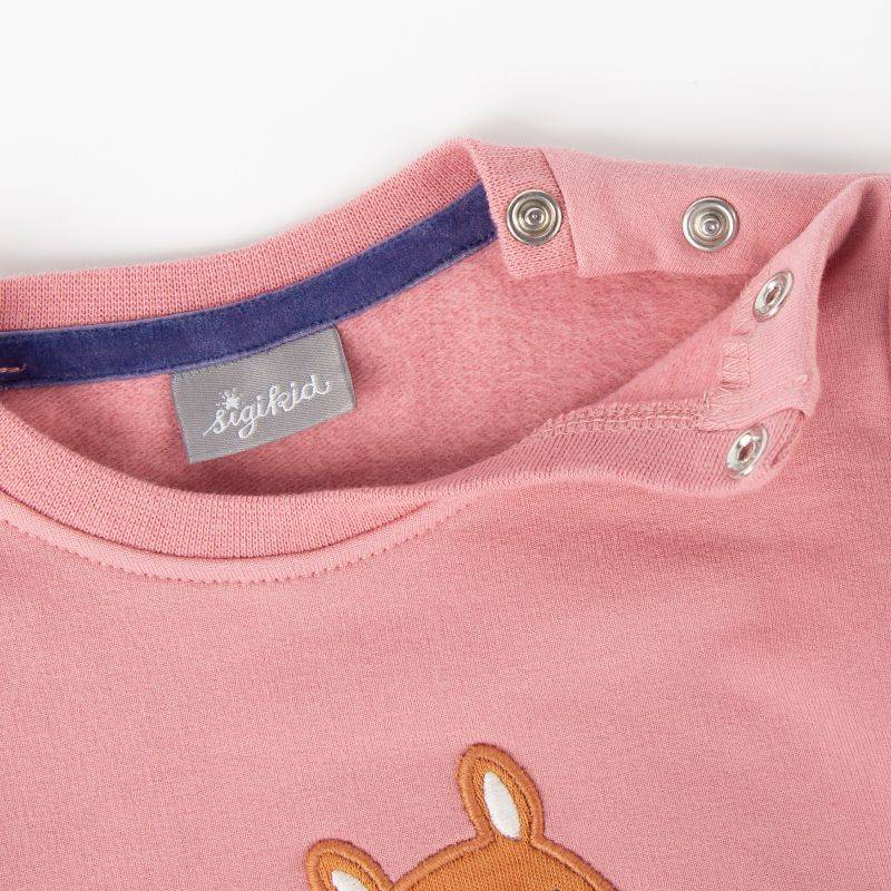 Sigikid Baby Sweatshirt rosa mit Eichhörnchen Motiv Online Shopping