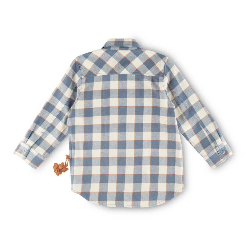 Sigikid Kinder Karo Flanell-Hemd, blau-weiß Jubiläumsangebot