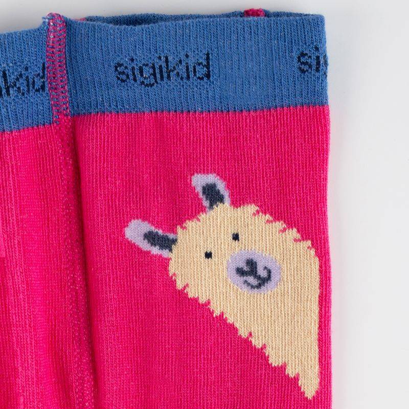 Sigikid Baby Strumpfhosen 2er-Set Lama, grün und pink Neuheiten
