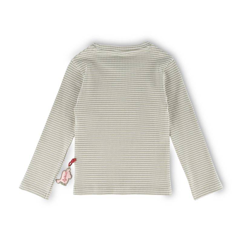 Sigikid Kinder Langarmshirt, grün-weiß geringelt Sonderangebote