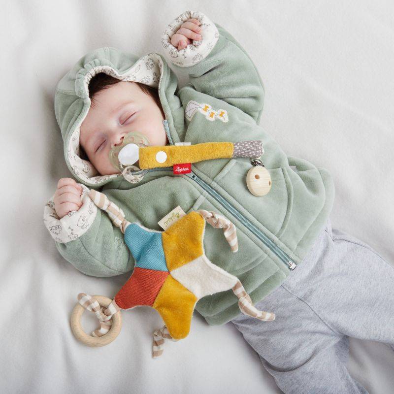 Sigikid Baby Schnuffeltuch Stern, Green Collection Fabrikverkauf