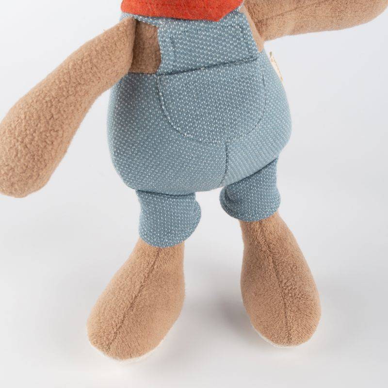 Sigikid Kuscheltier Hase mit Latzhose, blau Heißer Verkauf