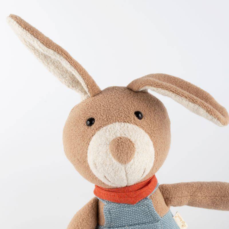 Sigikid Kuscheltier Hase mit Latzhose, blau Heißer Verkauf