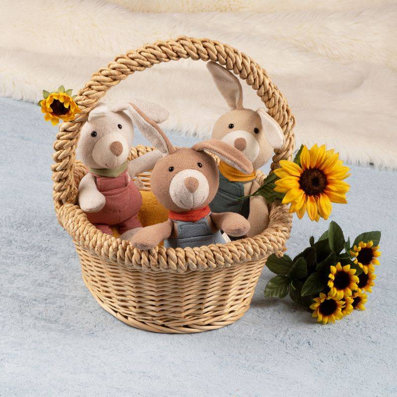 Sigikid Kuscheltier Hase mit Latzhose, blau Heißer Verkauf