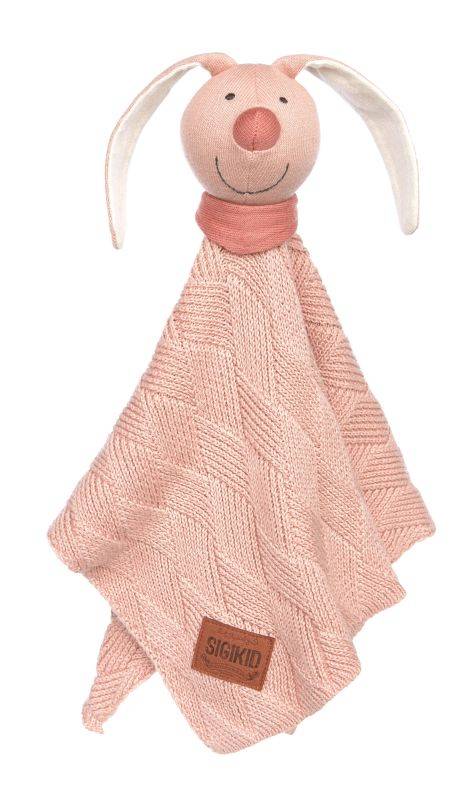 Sigikid Baby Strick-Schnuffeltuch Hase rosa Neueste Mode
