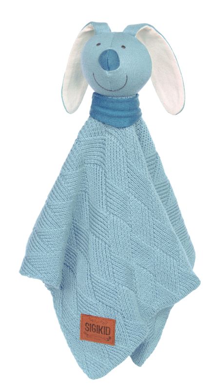 Sigikid Baby Strick-Schnuffeltuch Hase blau Online Outlet