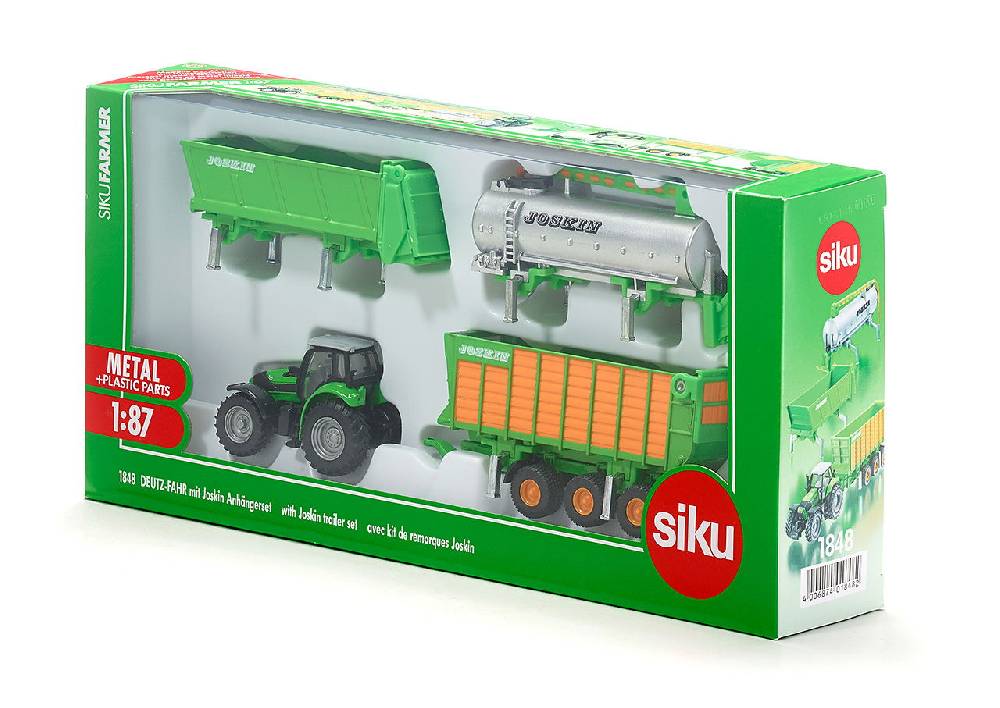 Siku DEUTZ-FAHR mit Joskin Anhängerset 10184800001 50% Rabatt mit kostenlosem Versand
