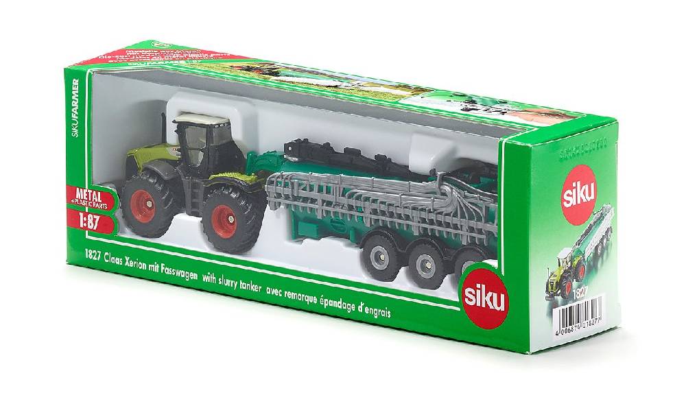 Siku Claas Xerion mit Fasswagen 10182700002 Sonderangebote
