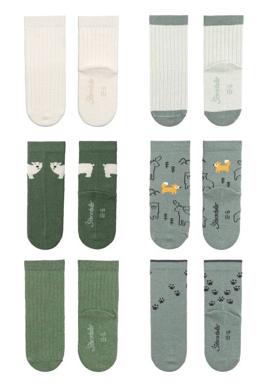 Sterntaler Socken 6er Pack Eisbär aus Baumwoll-Mix Speichern exportieren