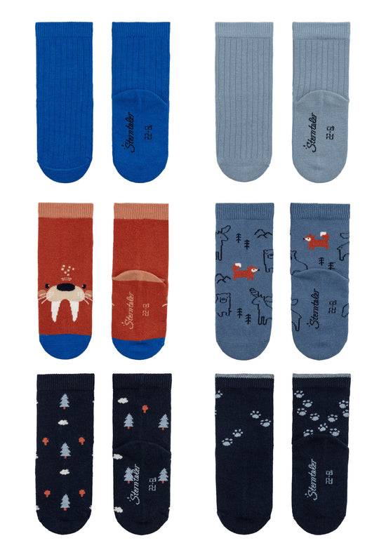 Sterntaler 6er Pack Baumwollsocken mit Walross-Motiv zollfrei
