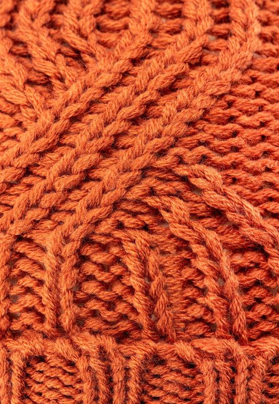 Sterntaler Mütze aus Strickware und Zopfmuster mit Umschlag Limitierter Zeitrabatt