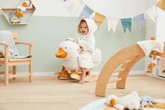 Sterntaler Kinder Bademantel Ente Edda mit Kapuze in ecru Riesige Ersparnisse