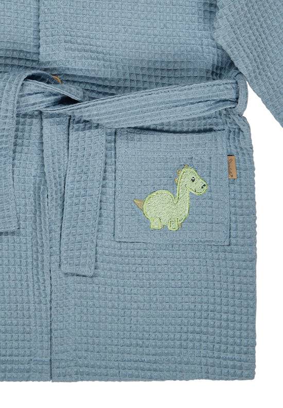 Sterntaler Bademantel Dino Rexi mit Kapuze in blau JETZT KAUFEN