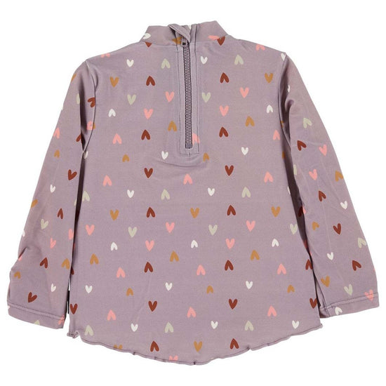 Sterntaler Langarm-Schwimmshirt in lila mit Herzchen Muster Bis zu 50% Rabatt
