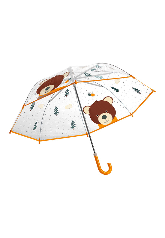 Sterntaler Kinder Regenschirm Bär Ben Transparent/Braun/Gelb Discount Store für neue Produkte