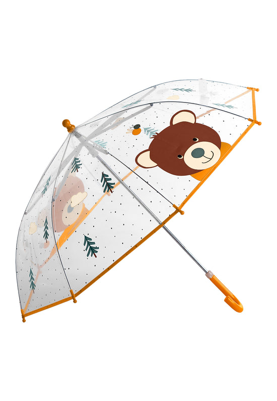 Sterntaler Kinder Regenschirm Bär Ben Transparent/Braun/Gelb Discount Store für neue Produkte