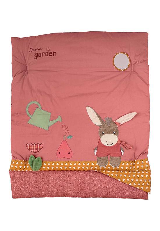 Sterntaler Spielbogen Esel Emmily in Hellrot mit Krabbeldecke im Angebot