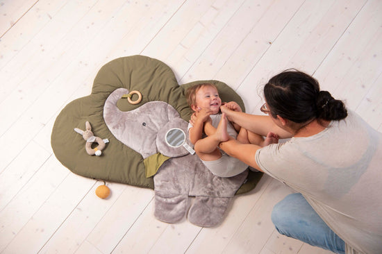 Sterntaler Krabbeldecke Motiv Wolke mit Elefant Eddy, Grau Riesige Rabatte