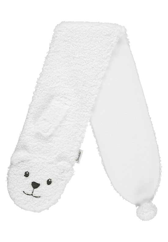 Sterntaler Kinderschal aus Teddyplüsch mit Tiergesicht Eisbär Nur noch ein Tag übrig