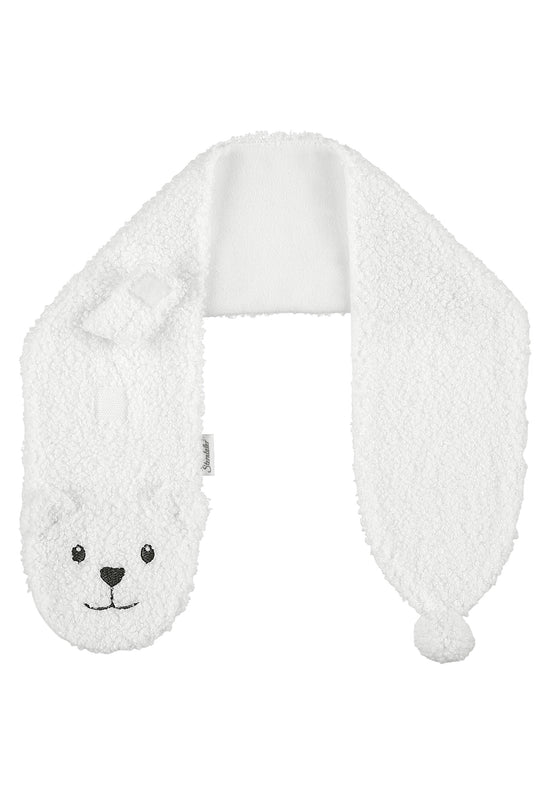 Sterntaler Kinderschal aus Teddyplüsch mit Tiergesicht Eisbär Nur noch ein Tag übrig