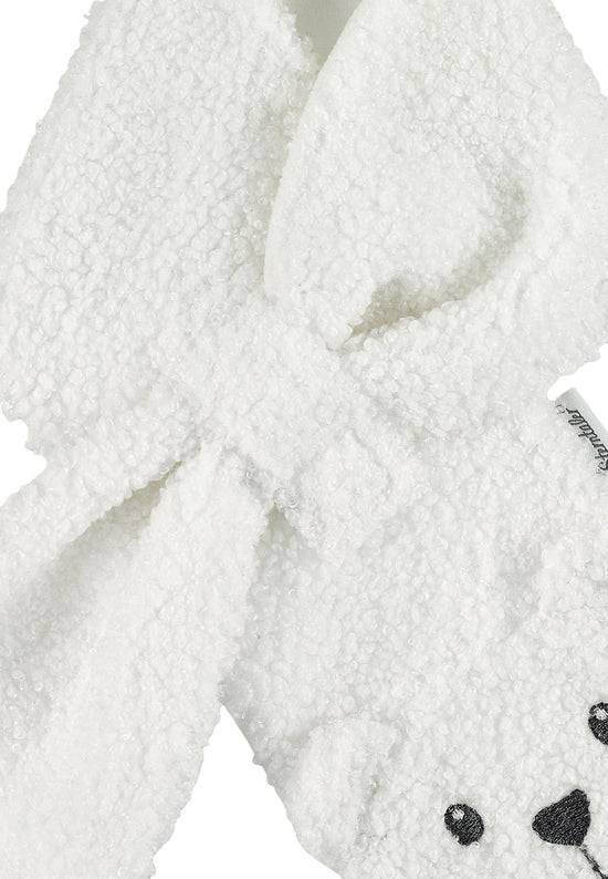 Sterntaler Kinderschal aus Teddyplüsch mit Tiergesicht Eisbär Nur noch ein Tag übrig