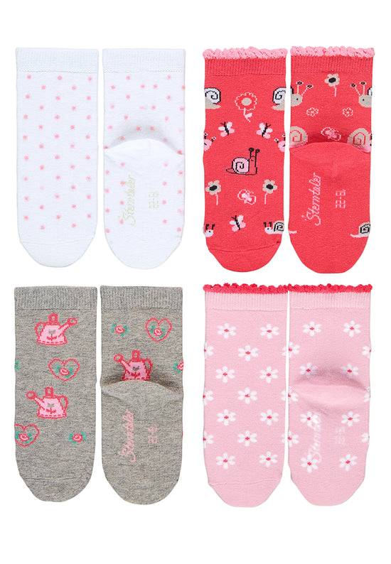 Sterntaler Kindersocken 7er-Box Mädchen in Hellgrau melange Muttertagsangebot