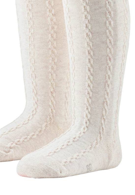 Sterntaler Baumwoll-Mischgewebe Strumpfhose mit Zopfmuster Heißer Verkauf