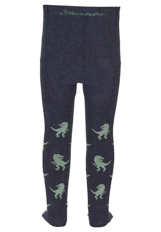 Sterntaler Strumpfhose T-Rex in Blau melange mit grauen Dinos Zeitlich begrenztes Angebot