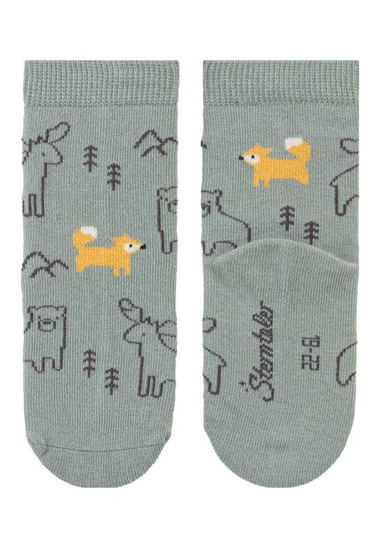 Sterntaler Socken 3er Pack Waldtiere, Tatzen und Rippenmuster Große Rabatte