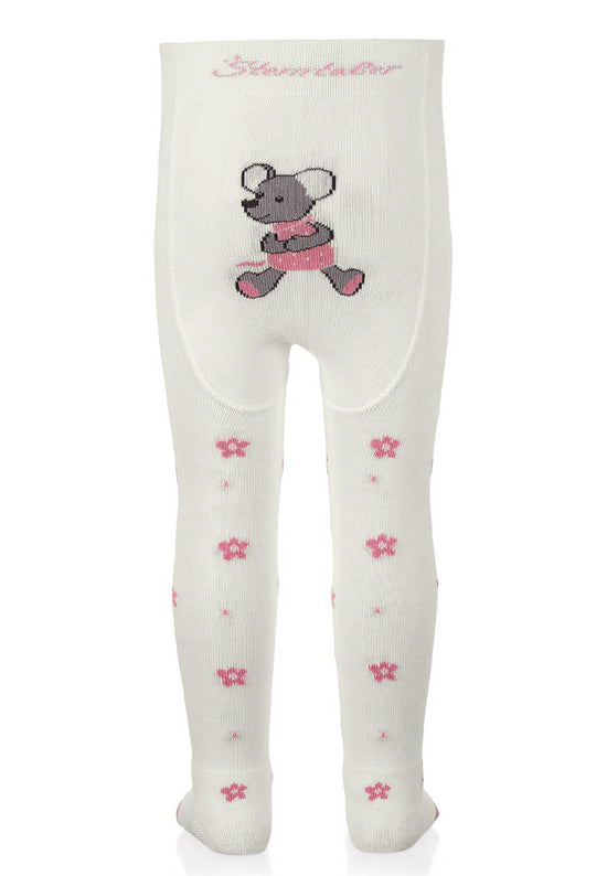 Sterntaler Krabbelstrumpfhose Mabel mit Po-Motiv in Ecru Räumungsverkauf