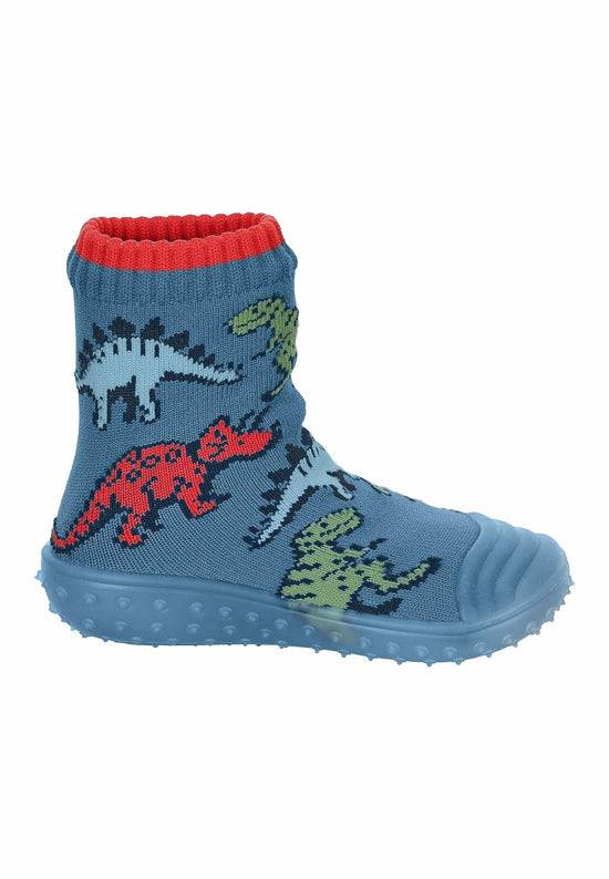 Sterntaler Adventure-Socks mit Motiv Dinos in Mittelblau Letzter Tag