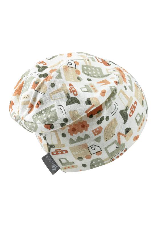 Sterntaler Beanie aus Sweat bedruckt mit Baustellen-Motiv Bis zu 55% Rabatt