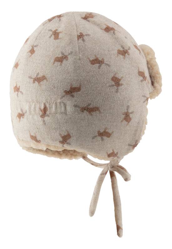 Sterntaler Fliegermütze Rentiere gefüttert mit Baumwollteddy Begrenzt auf 3 Tage