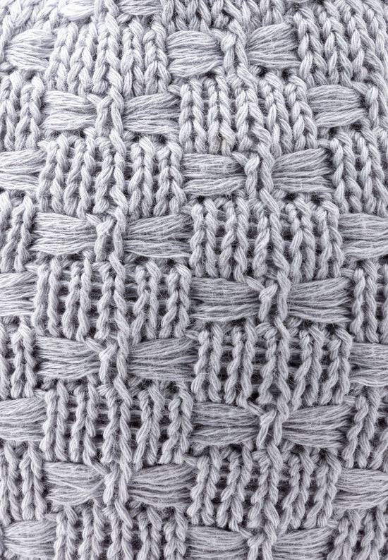 Sterntaler Mütze aus Strickware mit eingestrickten Schleifen im Angebot