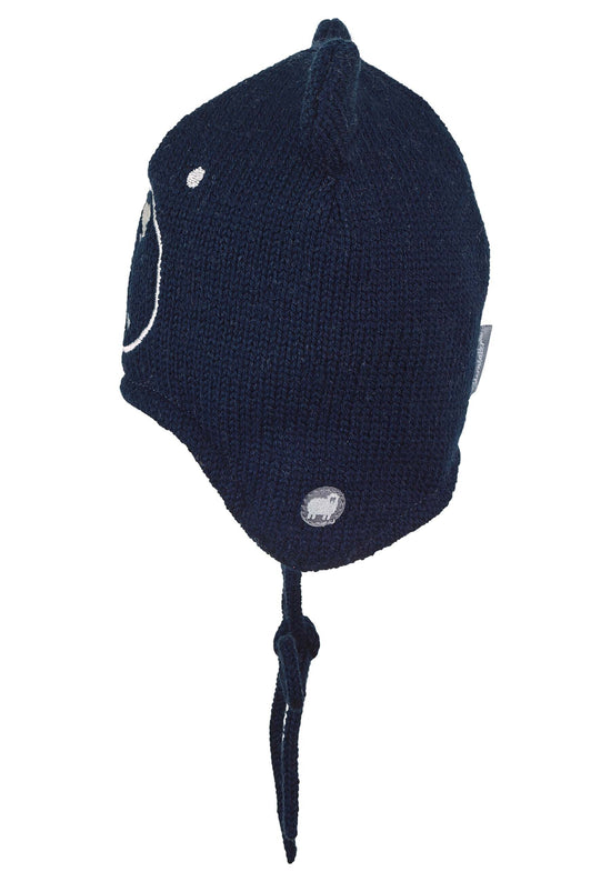 Sterntaler Strickmütze aus Wolle (Merino) mit Bärengesicht Blitzverkäufe