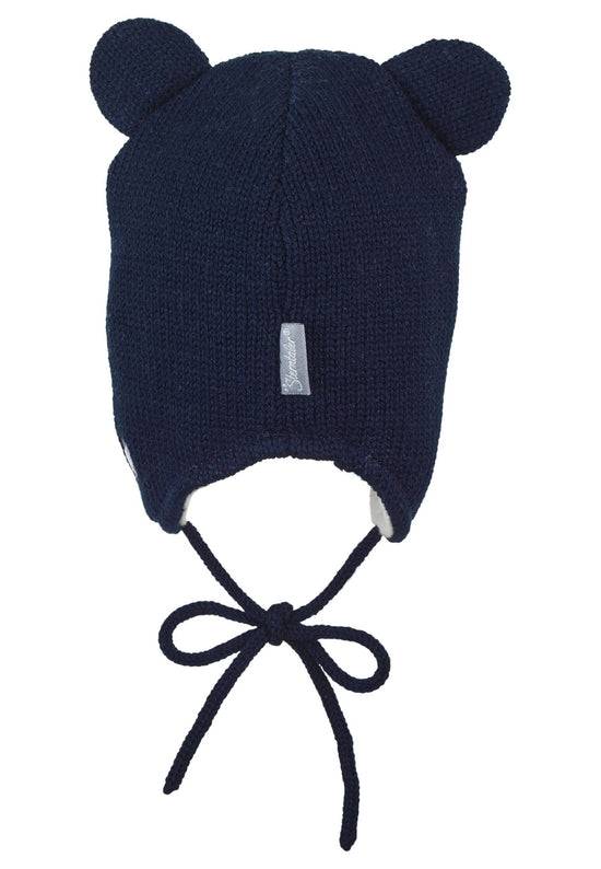 Sterntaler Strickmütze aus Wolle (Merino) mit Bärengesicht Blitzverkäufe